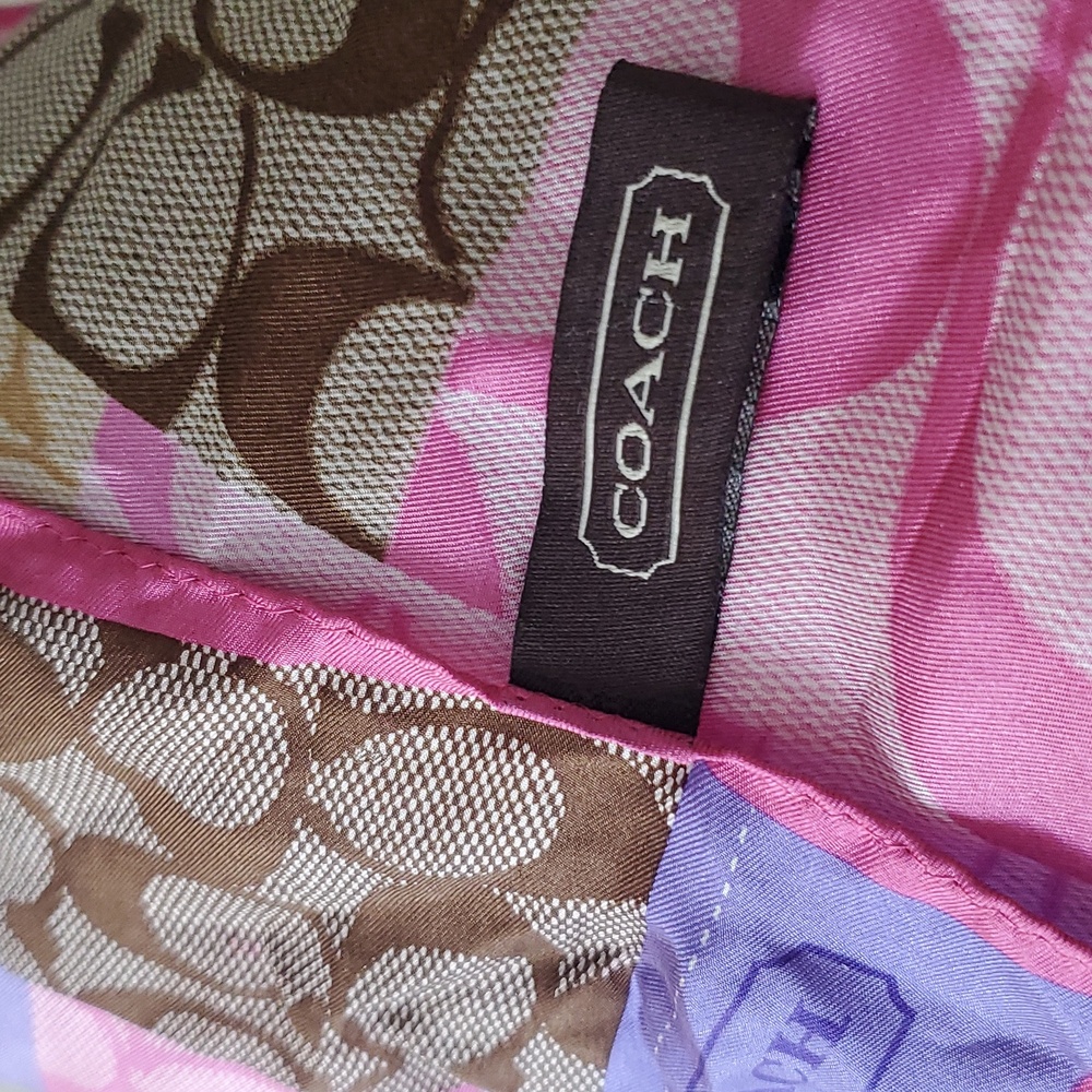 Coach Silk Scarf - Picture 6 of 7